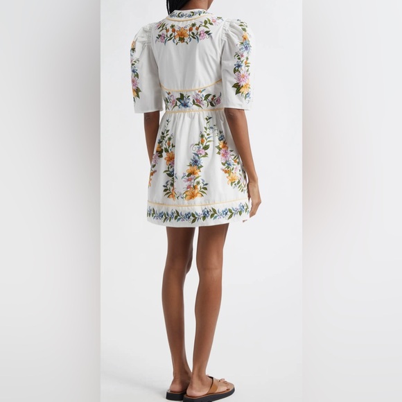 Farm Rio Sweet Bloom Dreamscape Cotton Shirtdress - Picture 2 of 15